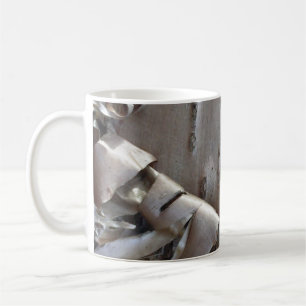 Taza De Café Árbol Rústico de Corteza de Abedul Rizado