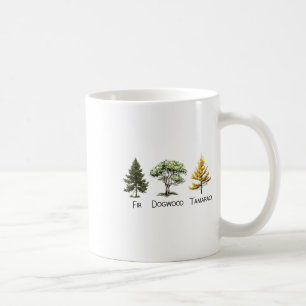 Taza De Café Árbol sutil contra Trump Camisas de Dogwood Tamara