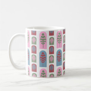 Taza De Café Árboles Art Deco más grandes