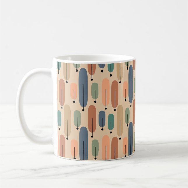 Taza De Café Árboles atómicos retro (Izquierda)