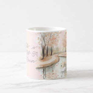 Taza De Café Árboles Cisne La vida es un sueño