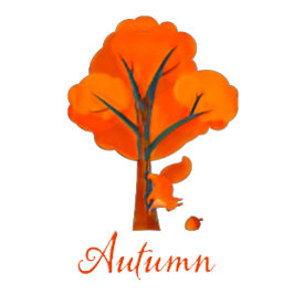 Taza De Café Árboles coloridos otoñales