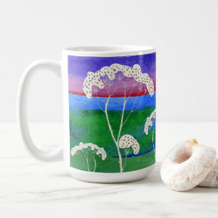 Taza De Café Árboles de elfo blanco