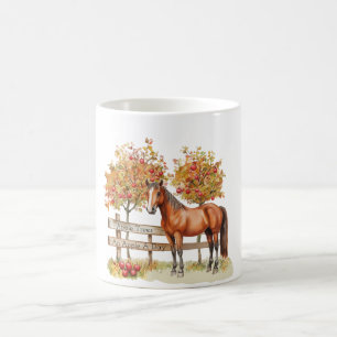 Taza De Café Árboles de Manzanas de Caballo