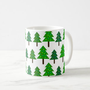 Taza De Café Árboles de Navidad