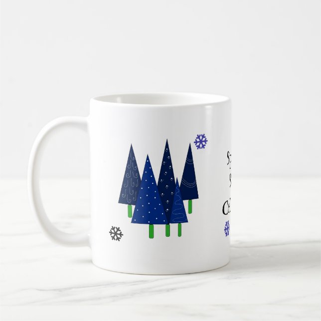 Taza De Café Árboles de Navidad Caprichosos (Izquierda)