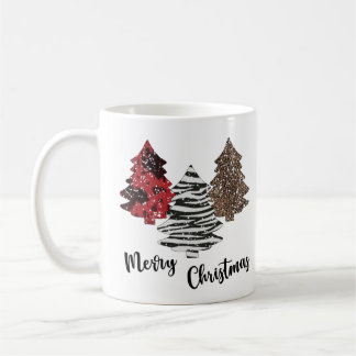 Taza De Café Árboles de Navidad Feliz Navidad Café Mug