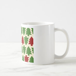 Taza De Café Árboles de Navidad Patrón de Vacaciones
