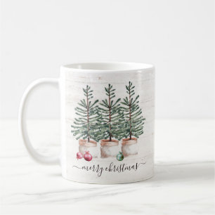 Taza De Café Árboles de Navidad ruidosos Feliz Navidad
