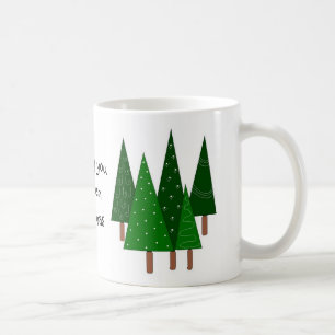 Taza De Café Árboles de Navidad Verdes