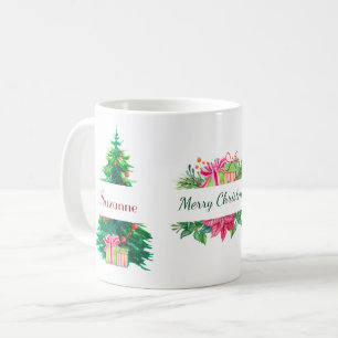 Taza De Café Árboles de Navidad y viaje de vacaciones