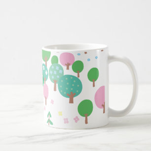 Taza De Café Árboles de primavera extravagantes