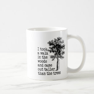 Taza De Café Árboles de Thoreau Cita Naturaleza - Paseo por el