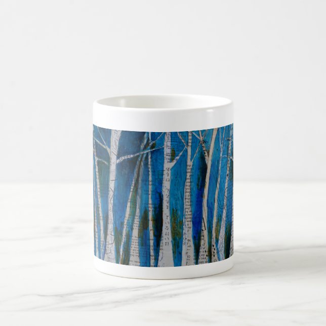 Taza De Café Árboles del invierno del baile (Centro)