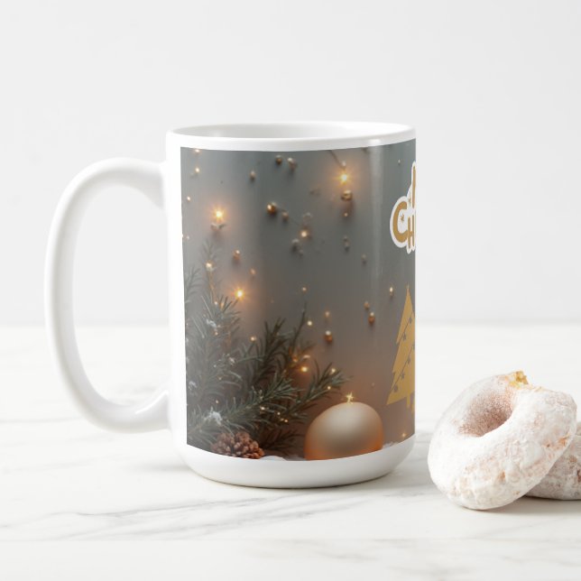 Taza De Café Árboles dorados (Con donut)