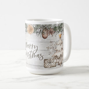 Taza De Café Árboles frutales navideños de Feliz