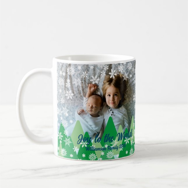 Taza De Café Árboles navideños: Las nevadas blancas alegran al  (Izquierda)