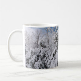 Taza De Café Árboles nevados