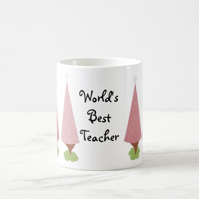Taza De Café Árboles Rosas - Maestra Mug (Centro)