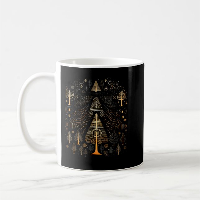 Taza De Café Árboles silvestres al aire libre Naturaleza Bosque (Izquierda)