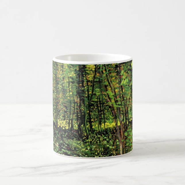 Taza De Café Árboles y maleza de Vincent van Gogh (Centro)