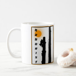 Taza De Café Arboristas Mug: Creciente silueta solar