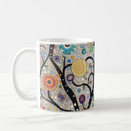 Taza De Café 🌳 Arbre de la Vie en Abstrait 🎨
