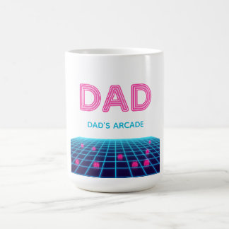 Taza De Café Arcade Retro Neon PAPÁ Regalo Personalizado Cumple