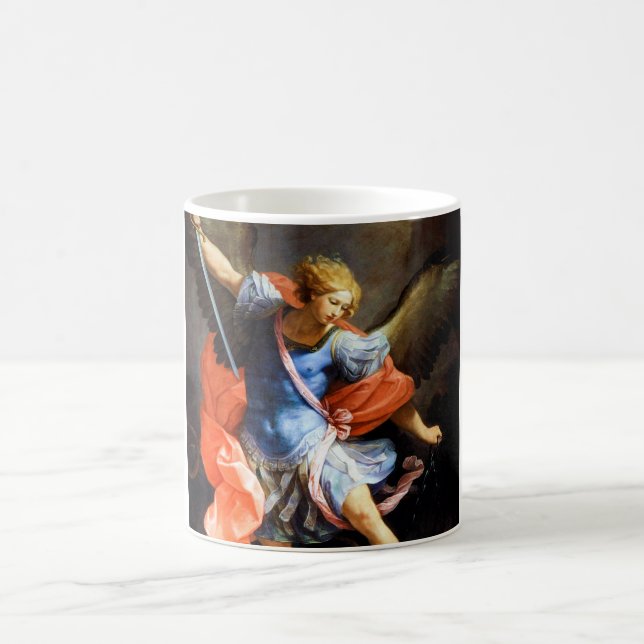 Taza De Café Arcángel Michael tramples Satan, Guido Reni (Centro)