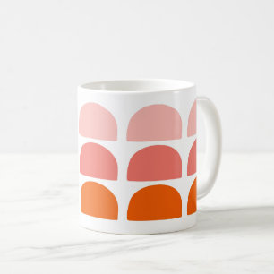 Taza De Café Arches Naranja de coral rosa
