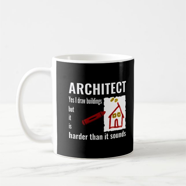 Taza De Café Architect funny architect gift for architects (Izquierda)