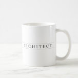 Taza De Café ARCHITECT Mug de cerámica blanca / negro<br><div class="desc">El diseño de esta jarra de cerámica blanca ARCHITECT es la palabra ARCHITECT, en negro, enmarcada por una delgada línea por encima y por debajo, en ambos lados. Cambiar fácilmente "ARCHITECT" con "Personalizar esta plantilla". Cambiar la fuente con Editar diseño y Editar texto. * En la categoría ARQUITECTURA de mi...</div>