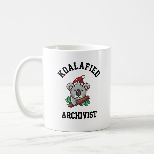 Taza De Café Archivista Koalafied (Izquierda)