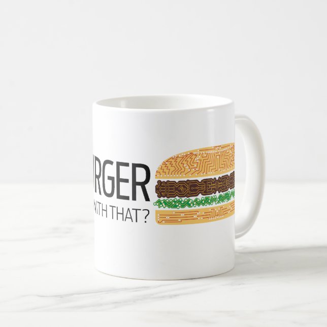 Taza De Café ¿Archivos de TechBurger para todo el mundo? (Anverso derecho)