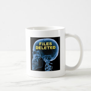 Taza De Café Archivos eliminados Skull Funny Mug