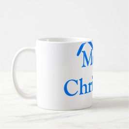 Taza De Café Arco azul alegre Navidad regalos familiares simple