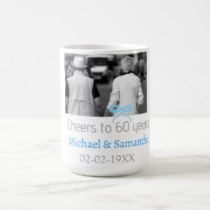 Taza De Café arco de PLATA vitorear a 60 años de aniversario de