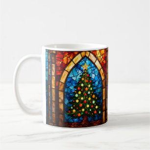 Taza De Café Arco de puerta de árbol de Navidad estilo vidrio e