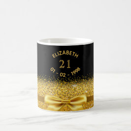 Taza De Café arco dorado negro de 21 años