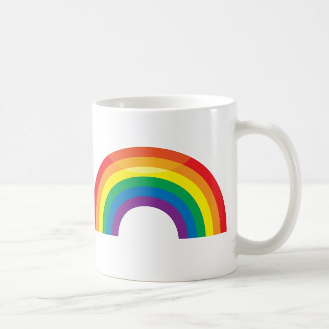 Taza De Café Arco iris clásico (Derecha)