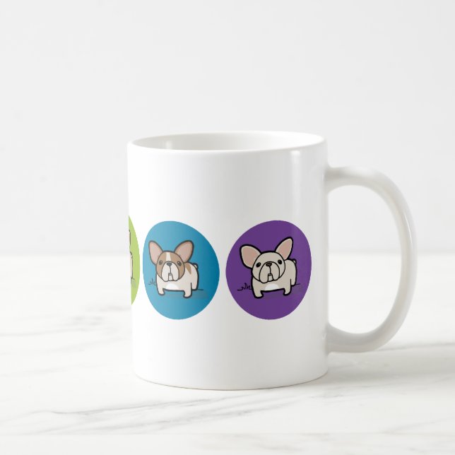 Taza De Café Arco iris de Frenchie (Derecha)