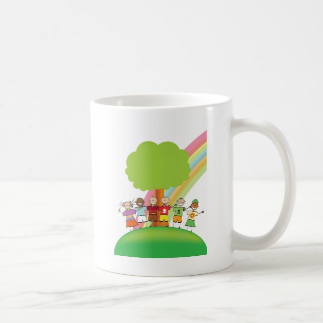 Taza De Café Arco iris de los niños (Derecha)