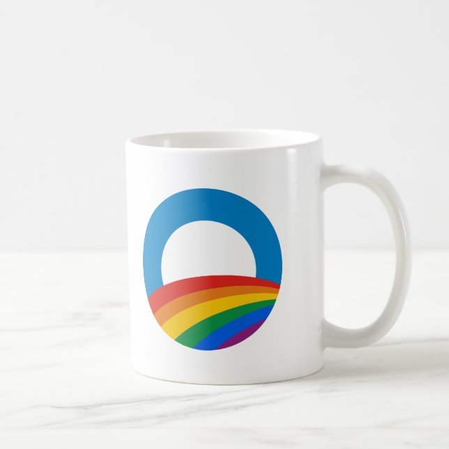 Taza De Café Arco iris de Obama (Derecha)