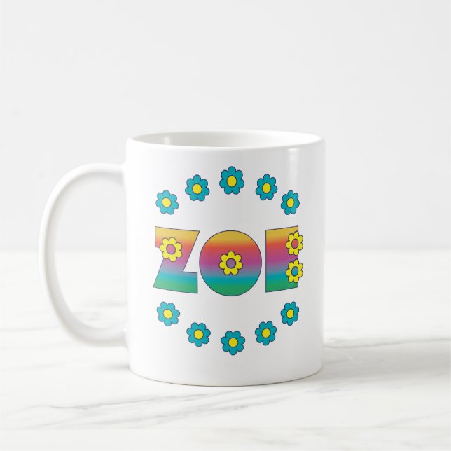 Taza De Café Arco iris de Zoe Flores (Izquierda)