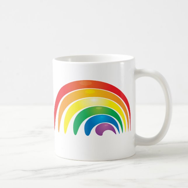 Taza De Café Arco iris elegante (Derecha)