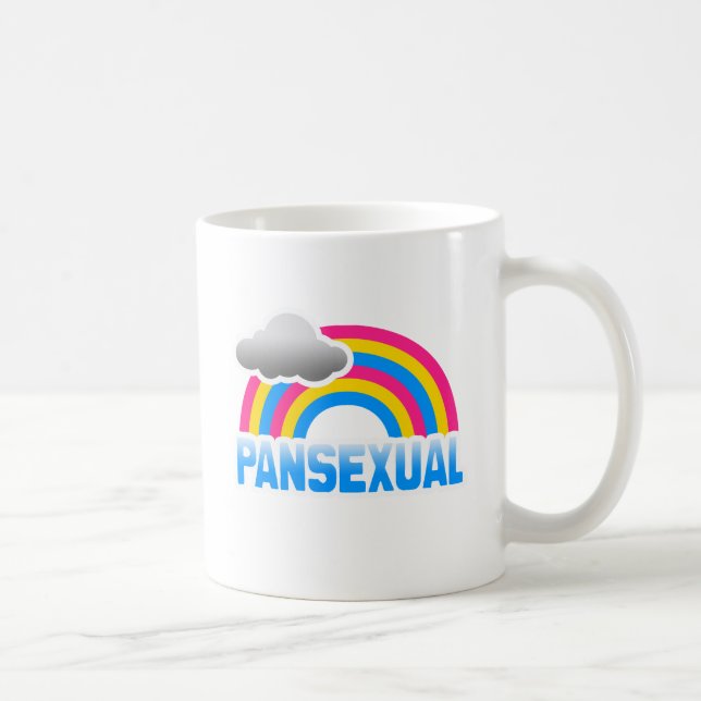 TAZA DE CAFÉ ARCO IRIS PANSEXUAL (Derecha)