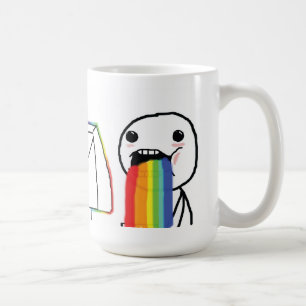 Taza De Café Arco iris Puking
