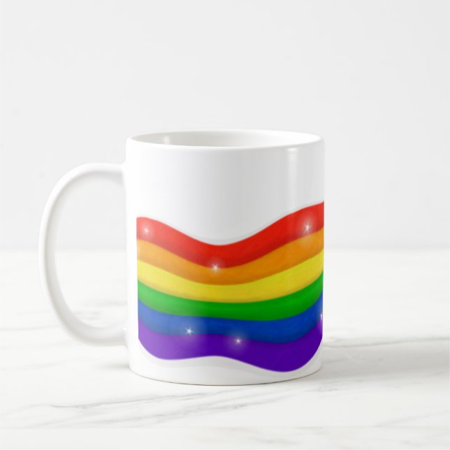 Taza De Café Arco iris y estrellas (Izquierda)