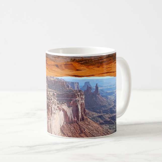 Taza De Café Arco Mesa, Sunrise, Parque Nacional Canyonlands Ut (Anverso derecho)