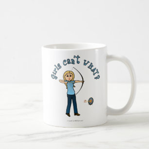 Taza De Café Arco rubio en azul